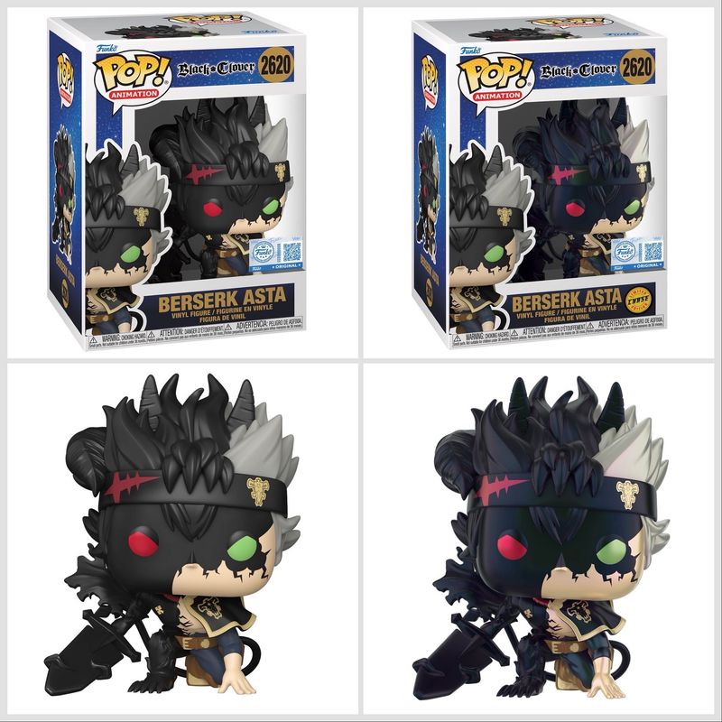 Pre-orden Funko Pop Black Clover Bundle Chase Berserk Asta Exclusivo Chalice Collectibles
