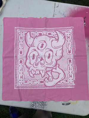 Skull Bandana (Pink)