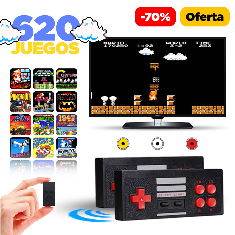 Mini Game Box Inalámbrica 620 Juegos