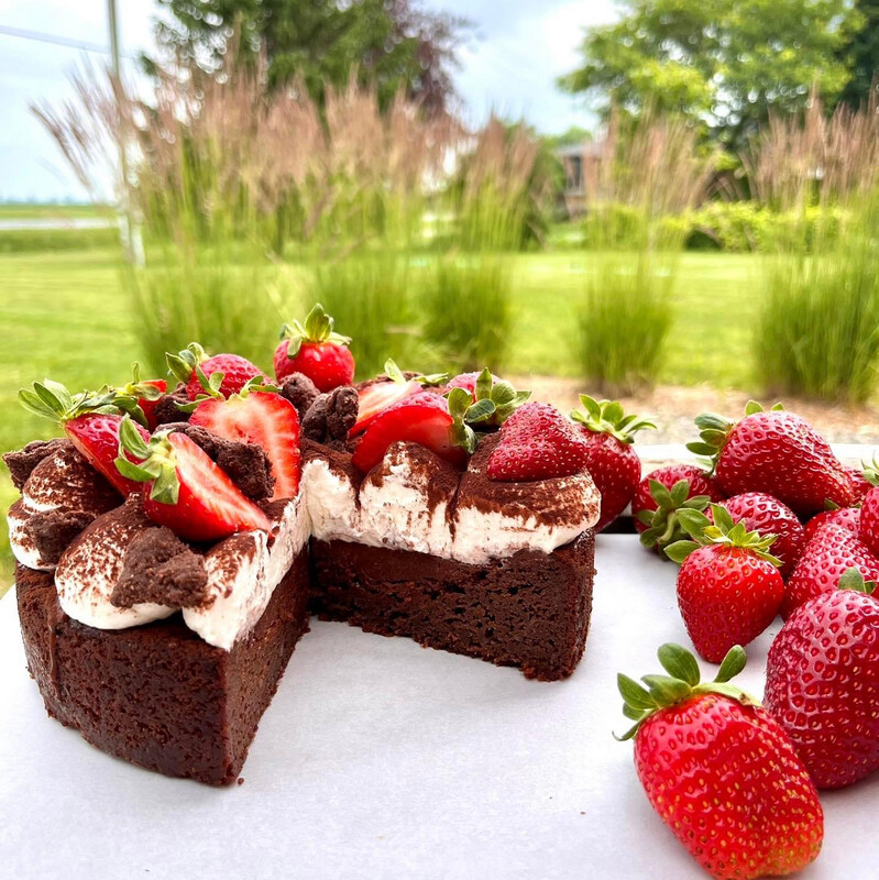 Gâteau au chocolat caprese