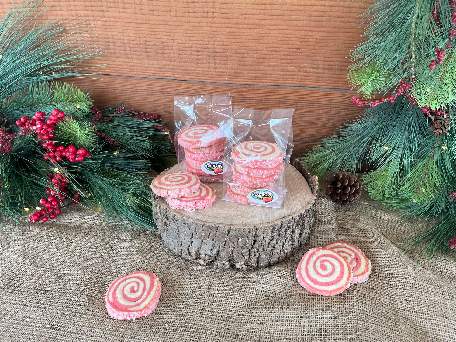 Biscuits sablés aux fraises - Emballage de 6 Biscuits sablés aux fraises - Emballage de 6