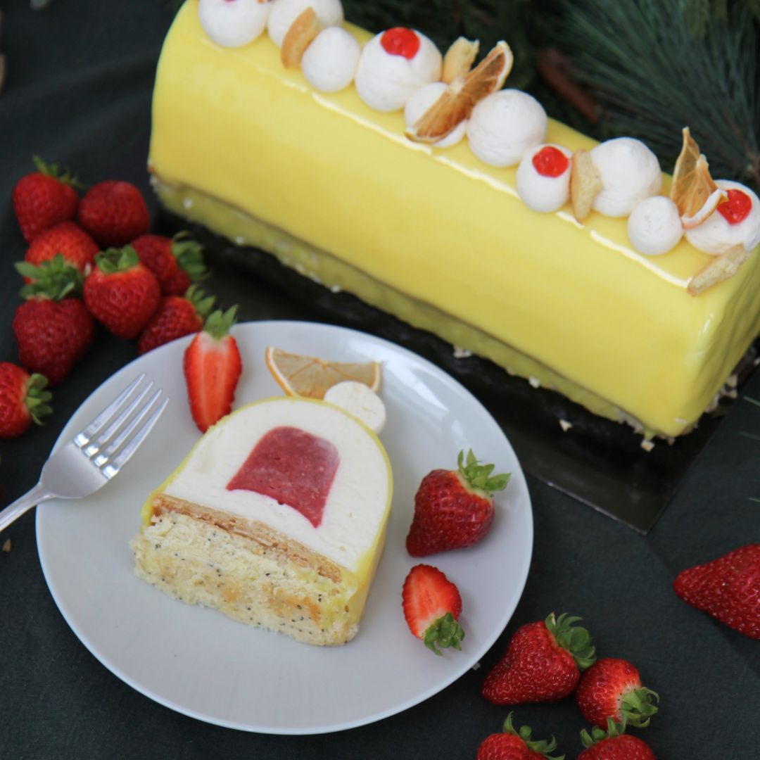Bûche - Citron & Fraises Bûche - Citron & Fraises