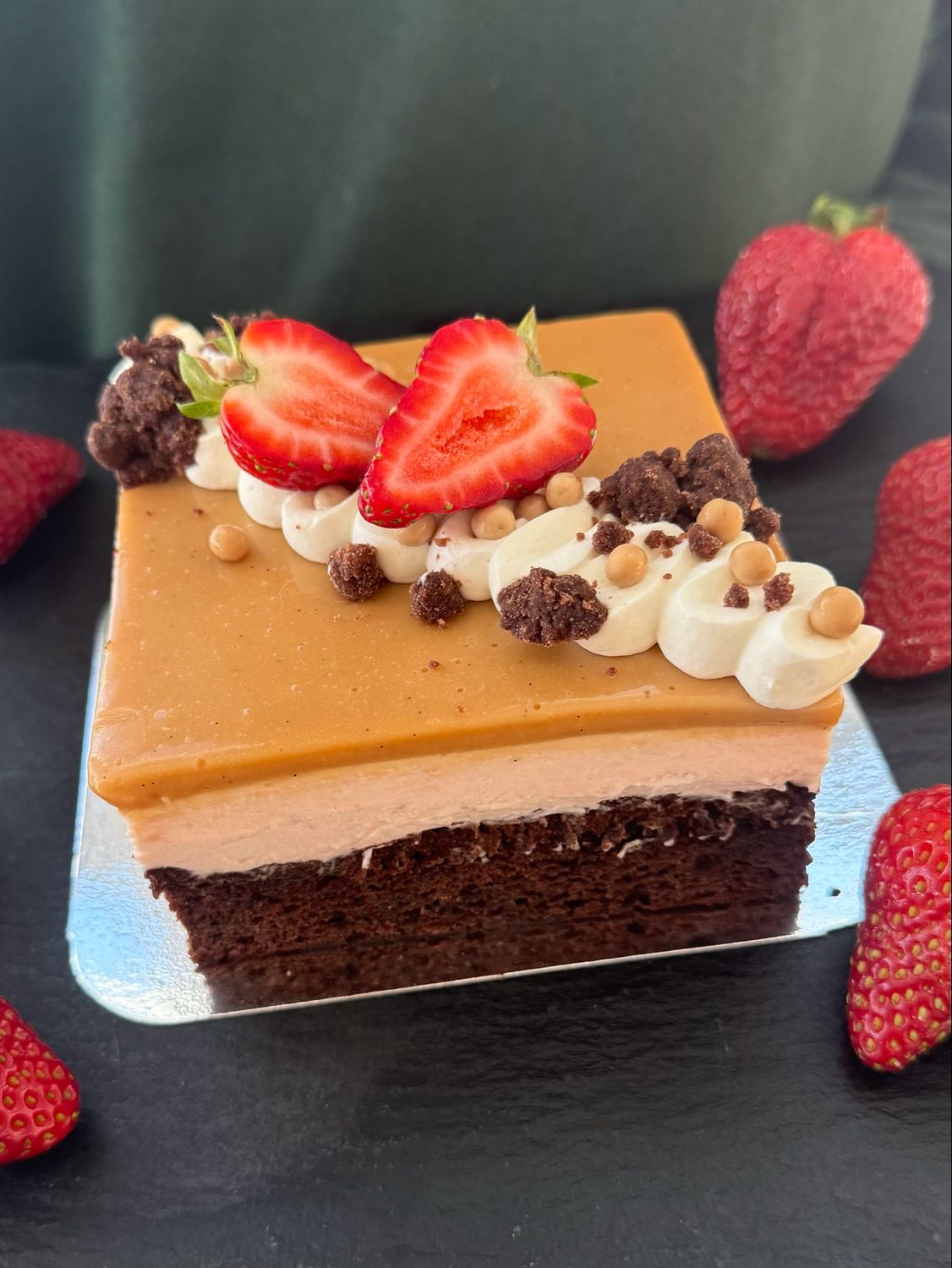 Étagé fraise et caramel Étagé fraise et caramel