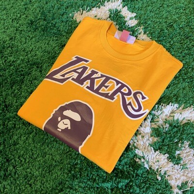 Bape NBA Lakers Shirt Size XS