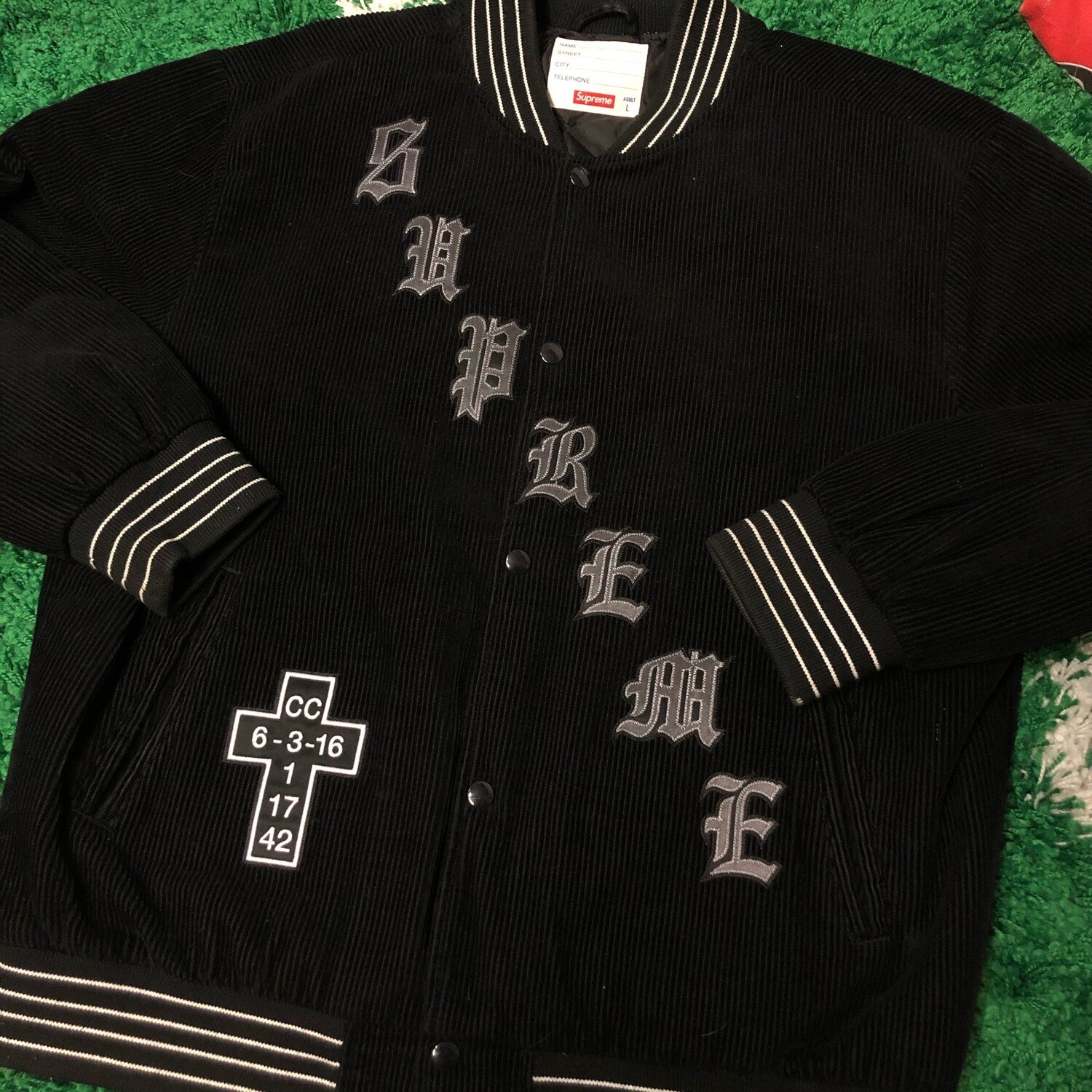 supreme cross jacket