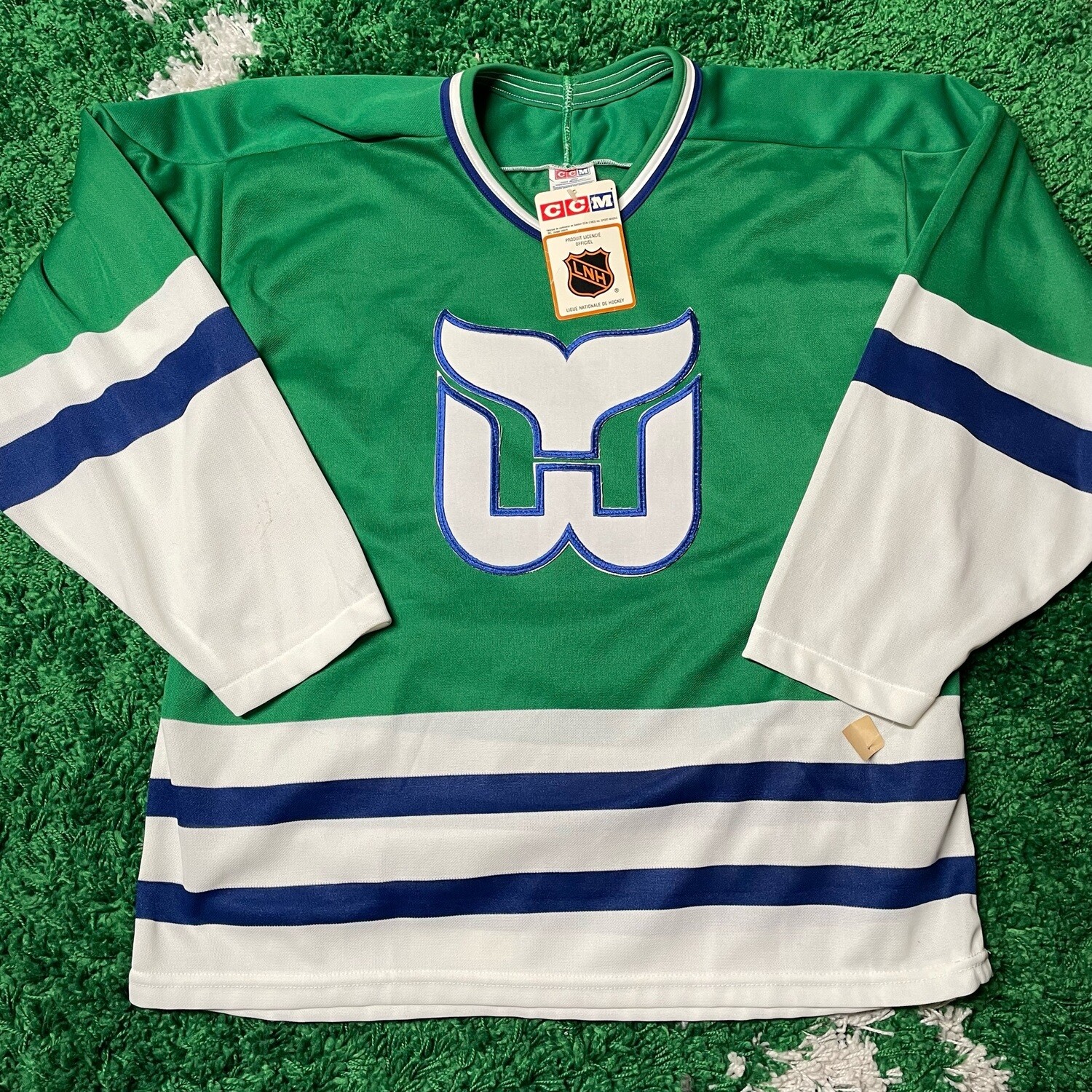 Hartford Whalers CCM Deadstock Jersey Size Large