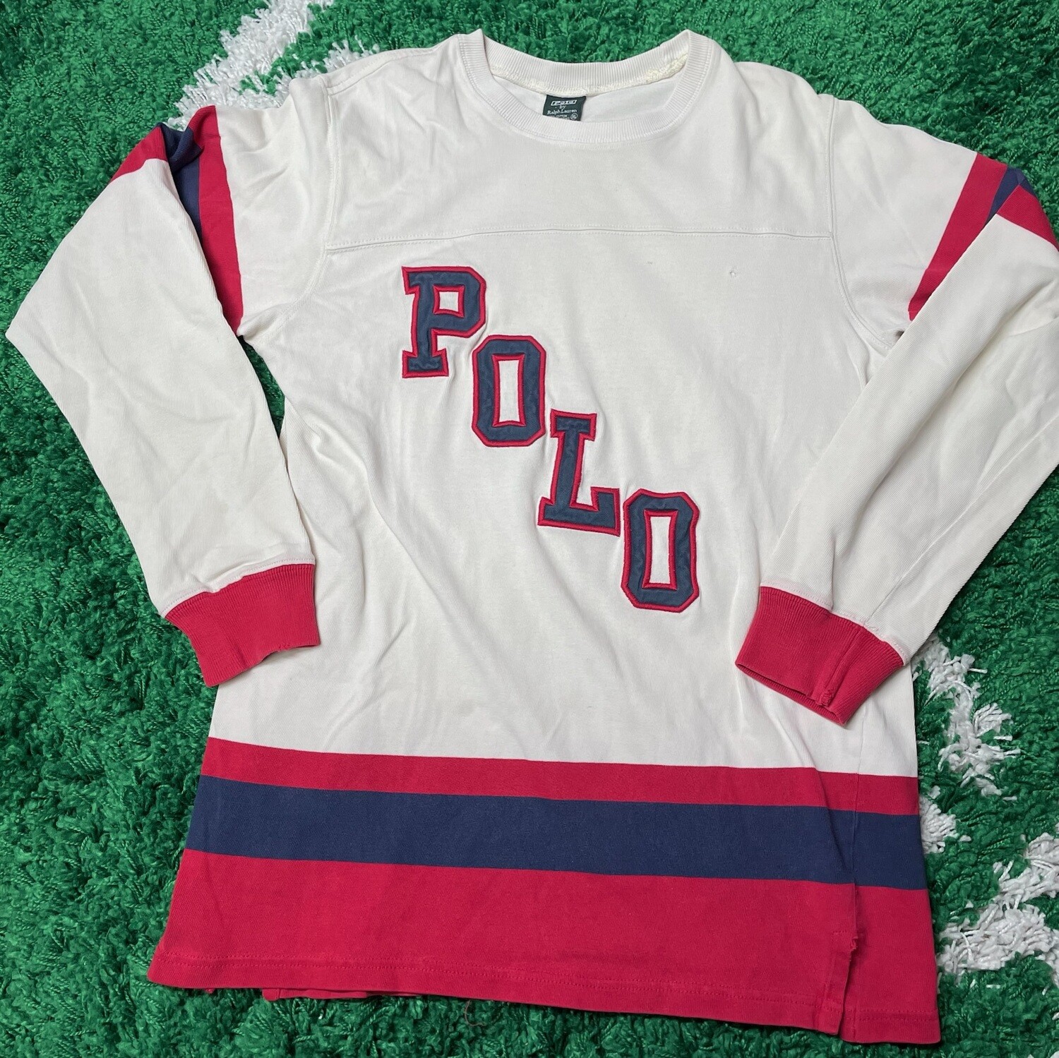 Polo Spell out Long Sleeve Size Large