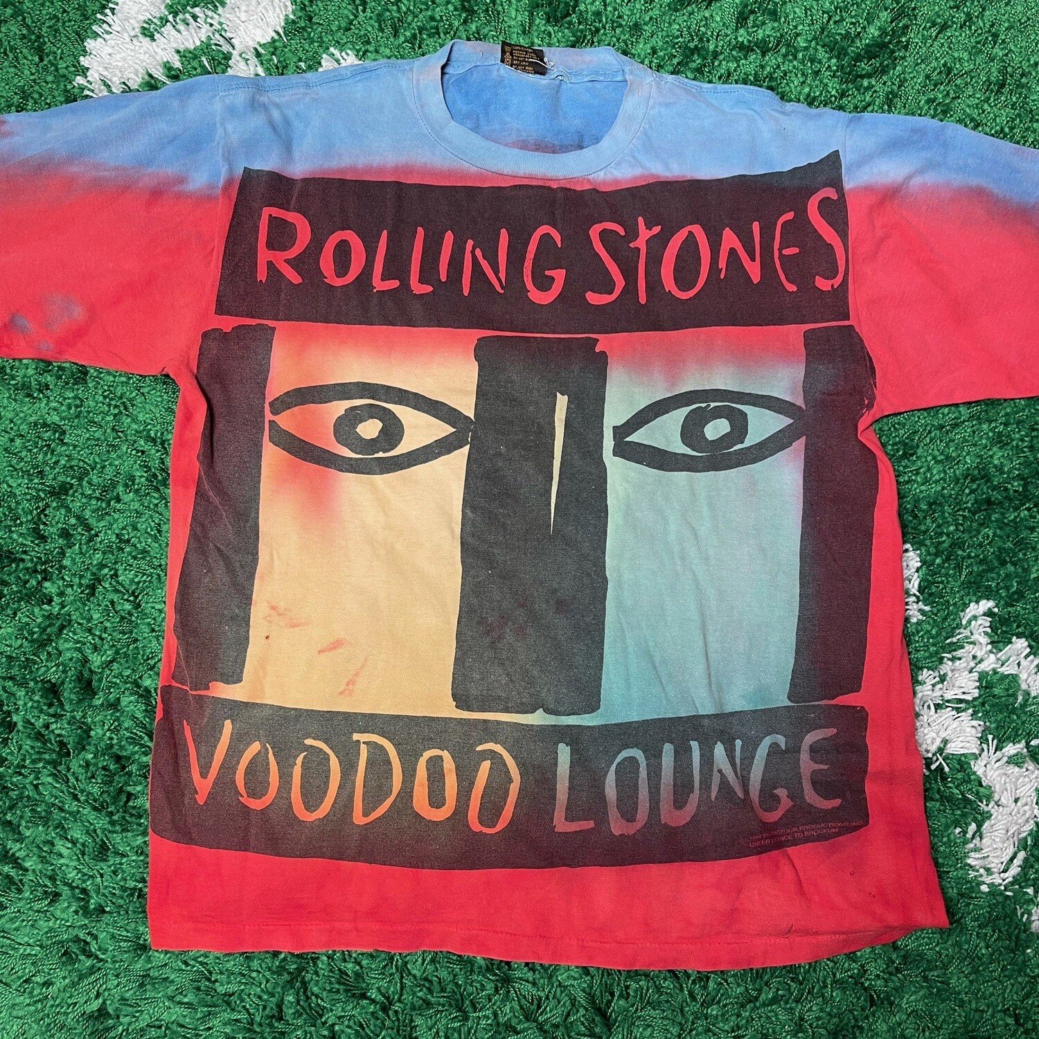 Rolling Stones Voodoo Lounge Tie Dye Tee Size XL