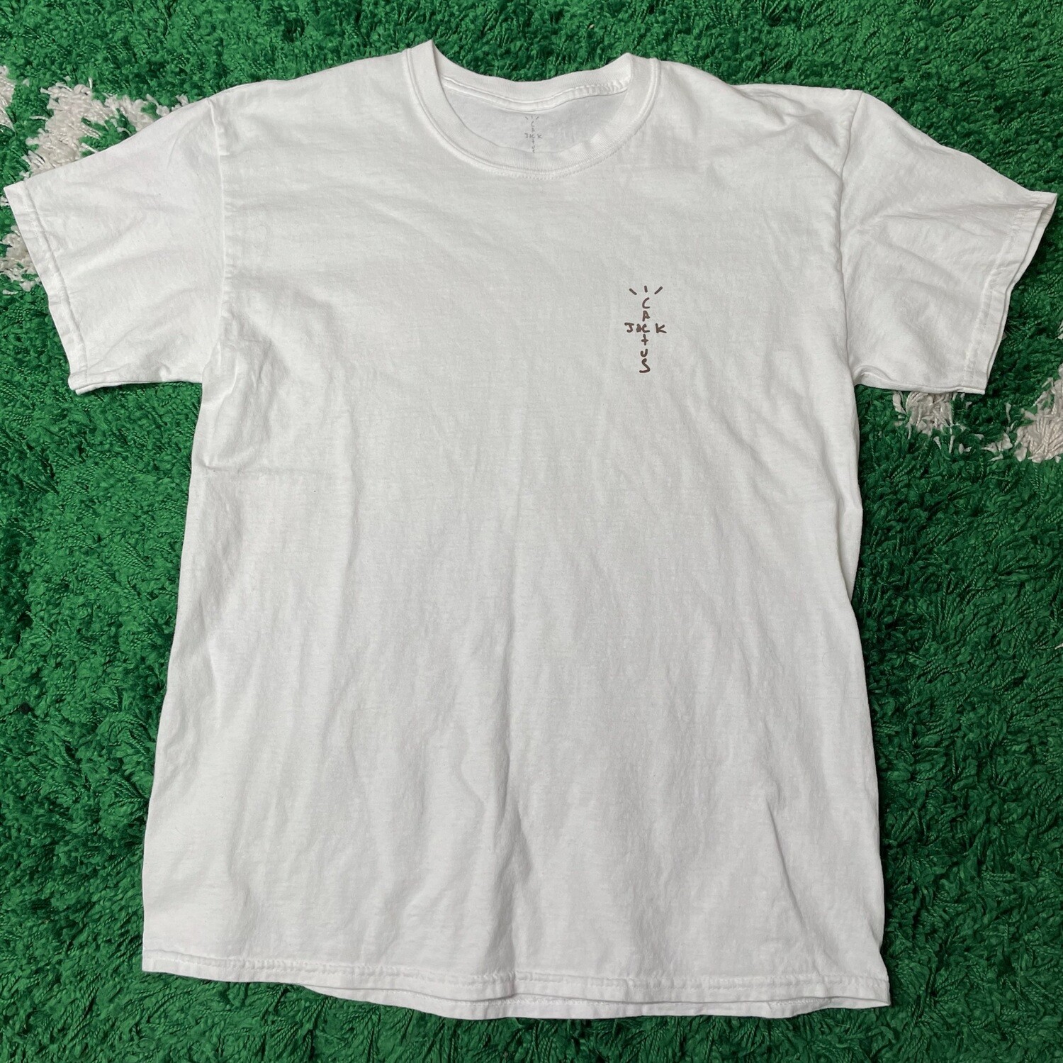 Travis Scott CJ T-Shirt White Size Large
