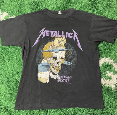 Metallica 1988 Damaged Justice Tee Size XL