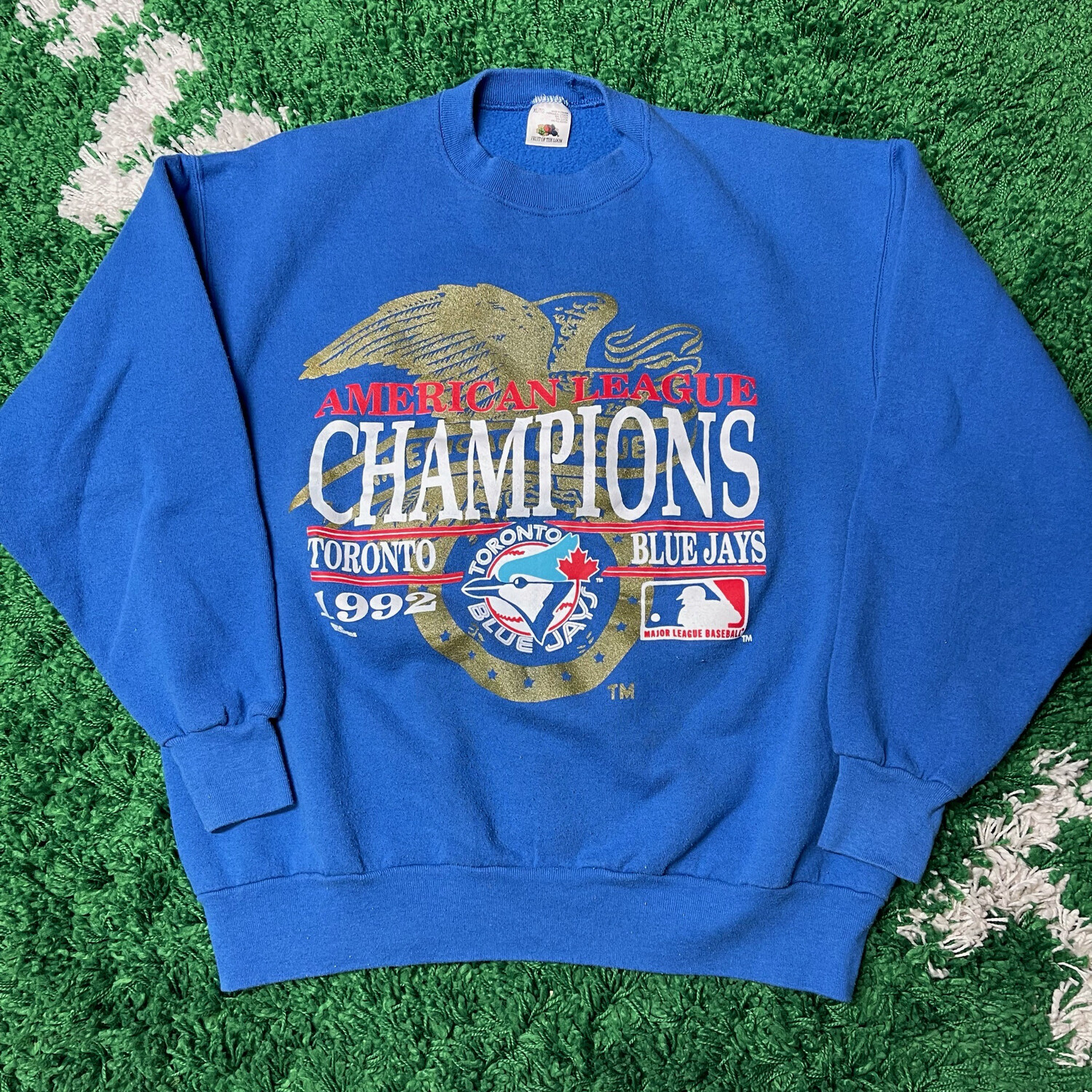 1992 Toronto Blue Jays Champions Crewneck Size Large
