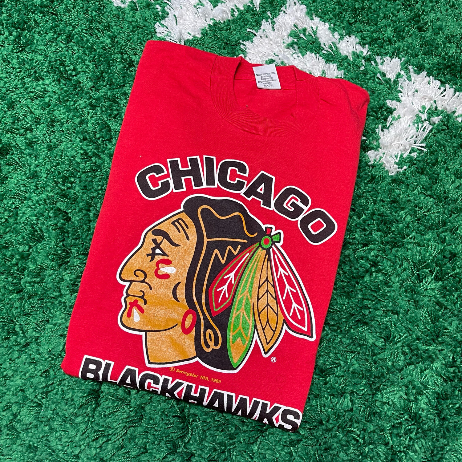 Chicago Blackhawks 1989 Tee Size Small