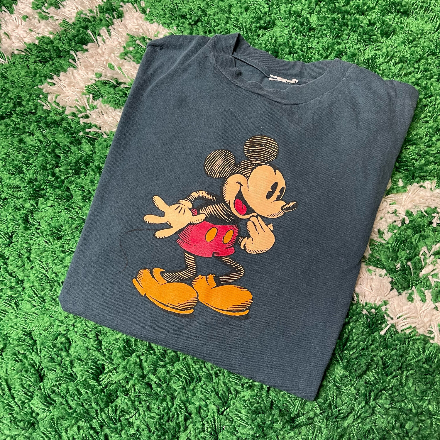 Mickey Mouse Blue Tee Size Large