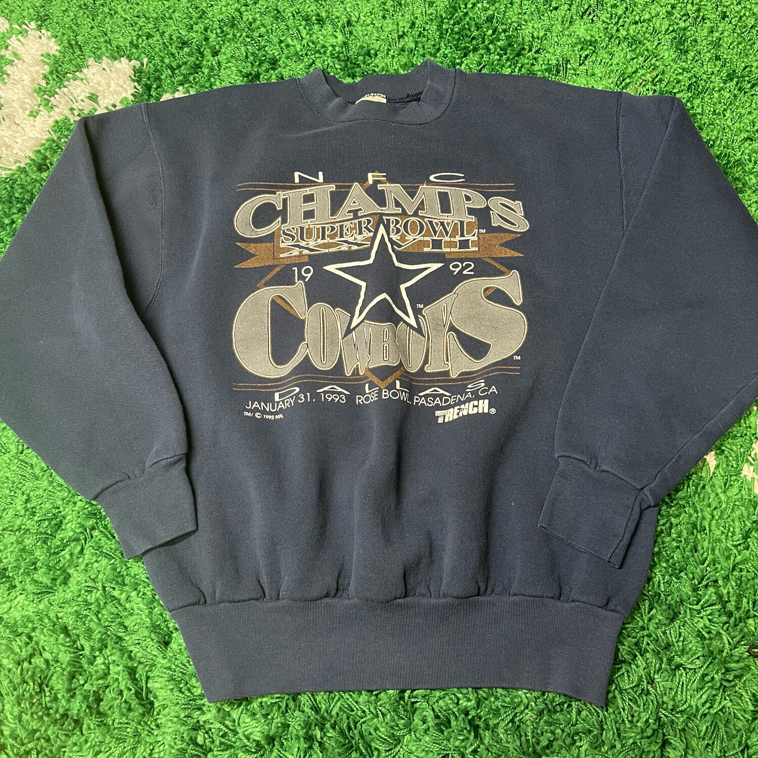 Dallas Cowboys 1992 NFC Champs Crewneck Sweatshirt Size Medium