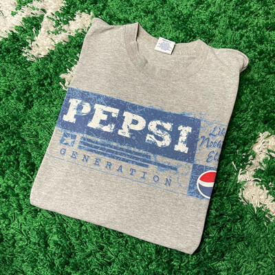 Pepsi Grey Tee Size Large/XL