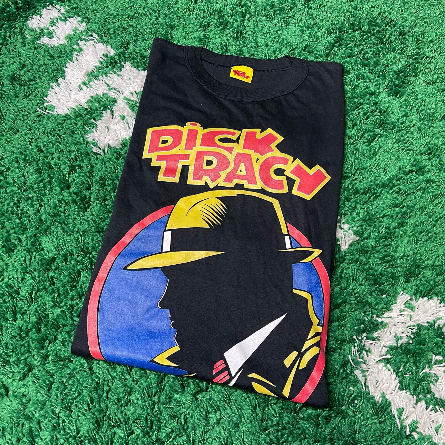 Dick Tracy Black Tee Size Large 