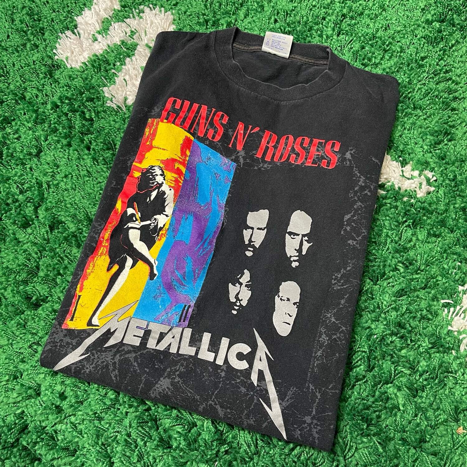 Metallica Guns N Roses 1992 Tour Tee Size XL