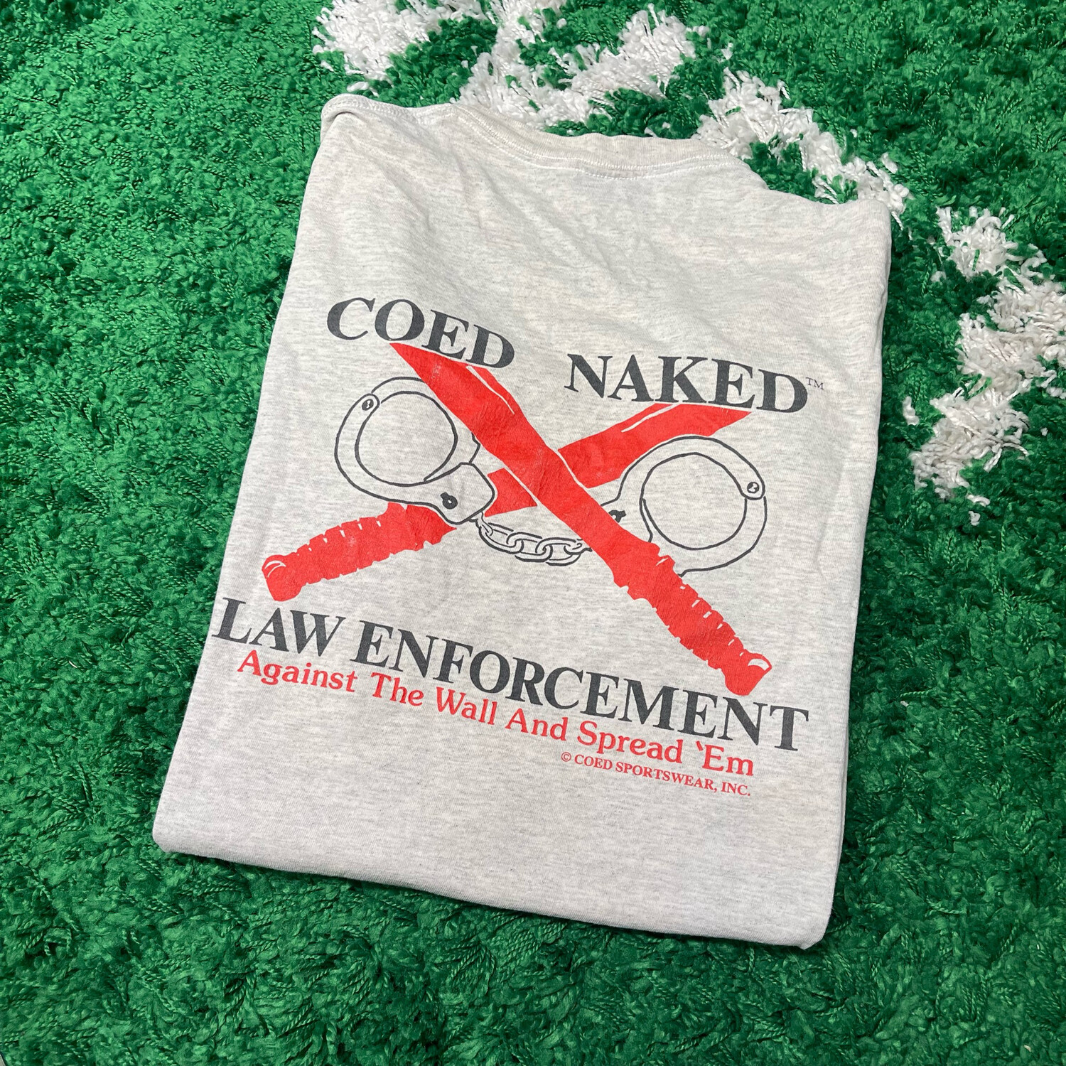 Coed Naked Law Enforcement Tee Size XL