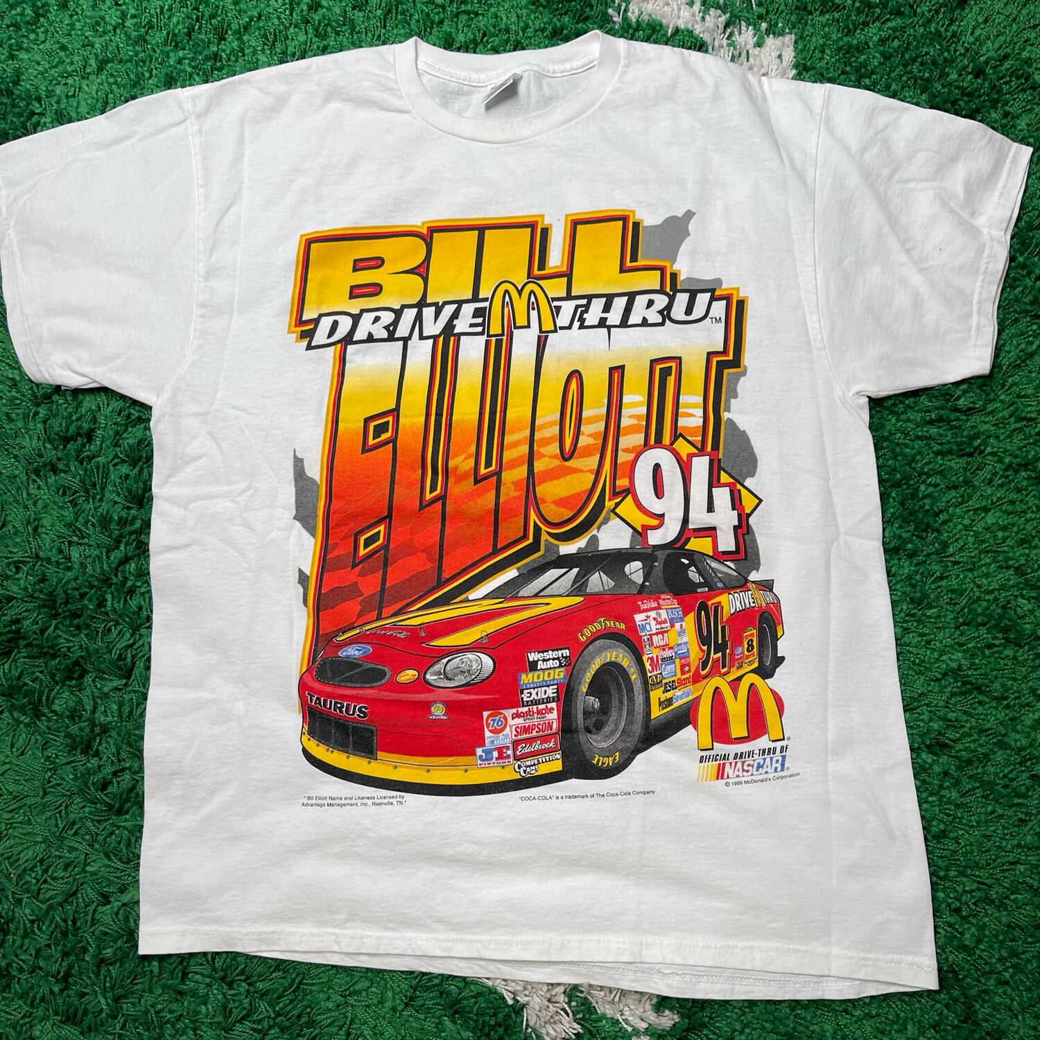 Bill Elliot Mcdonalds NASCAR Tee Size XL