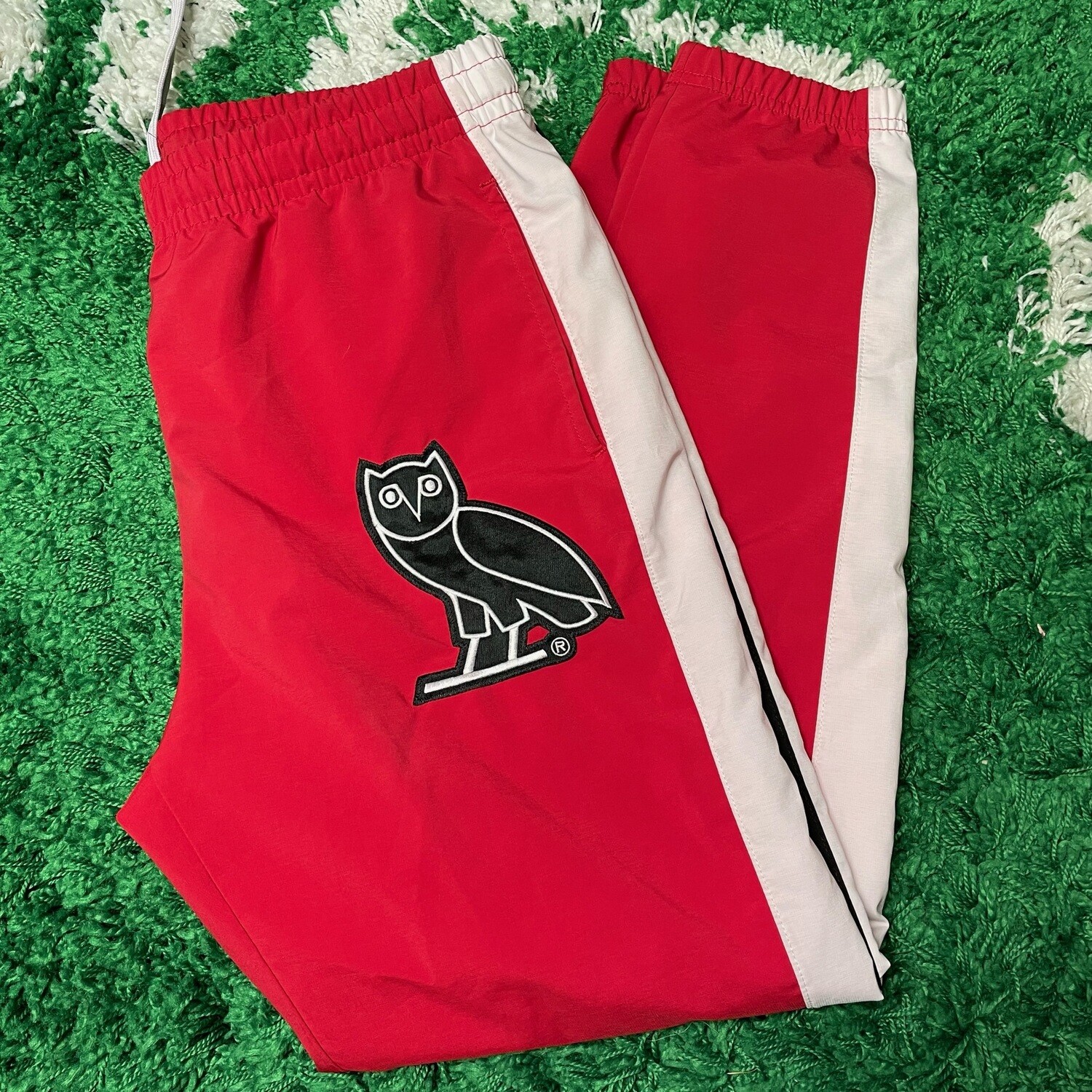 OvO Track Pants Red/White Size Medium