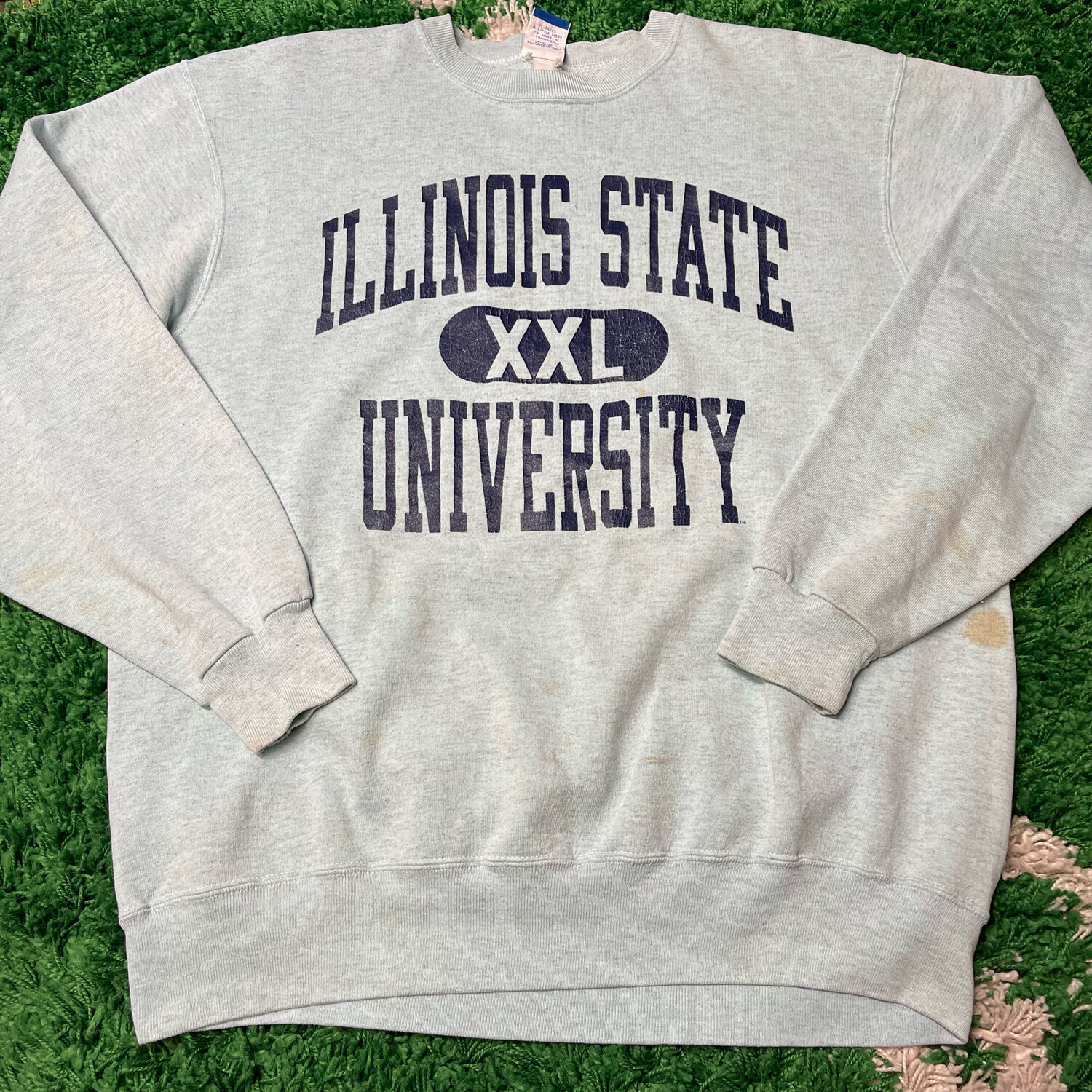 Illinois State University Heather Blue Crewneck Sweater Size XL