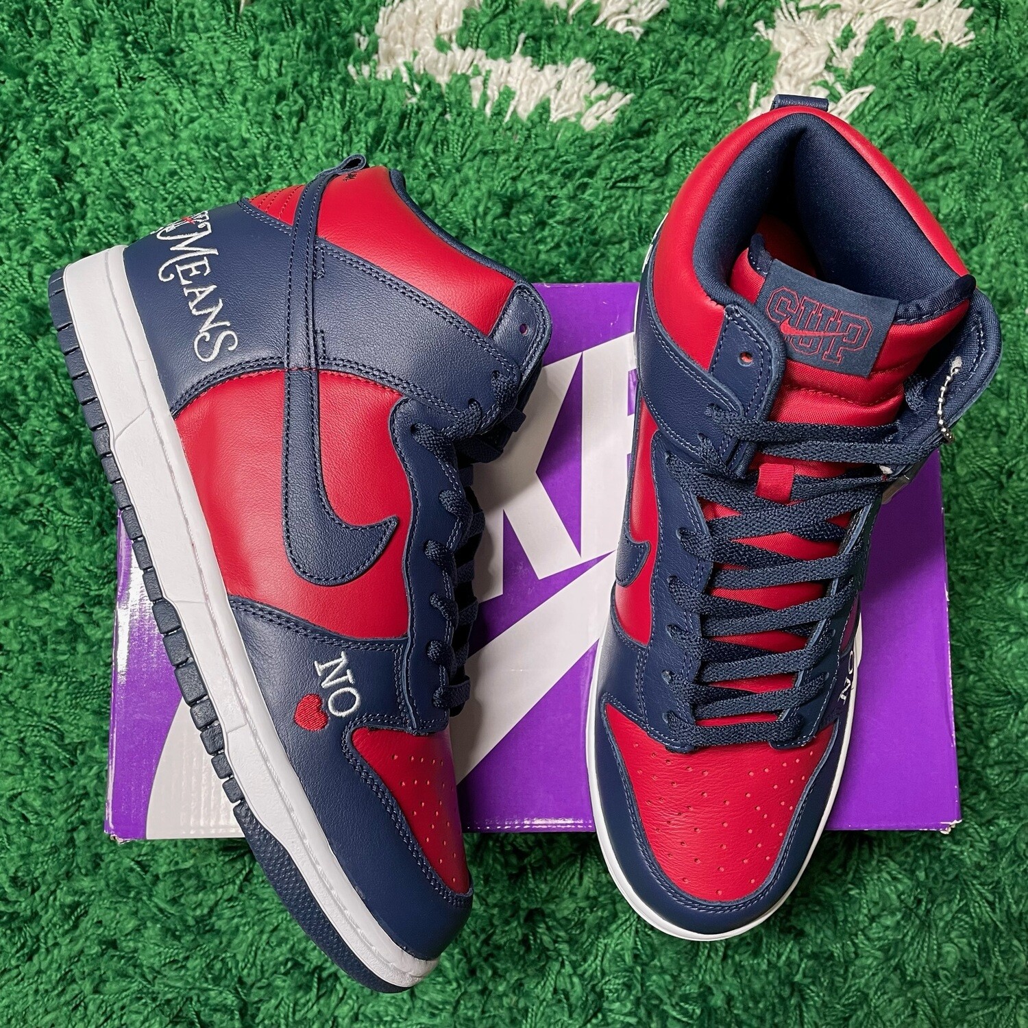 Nike SB Dunk High Supreme By Any Means Navy Size 10M/11.5W