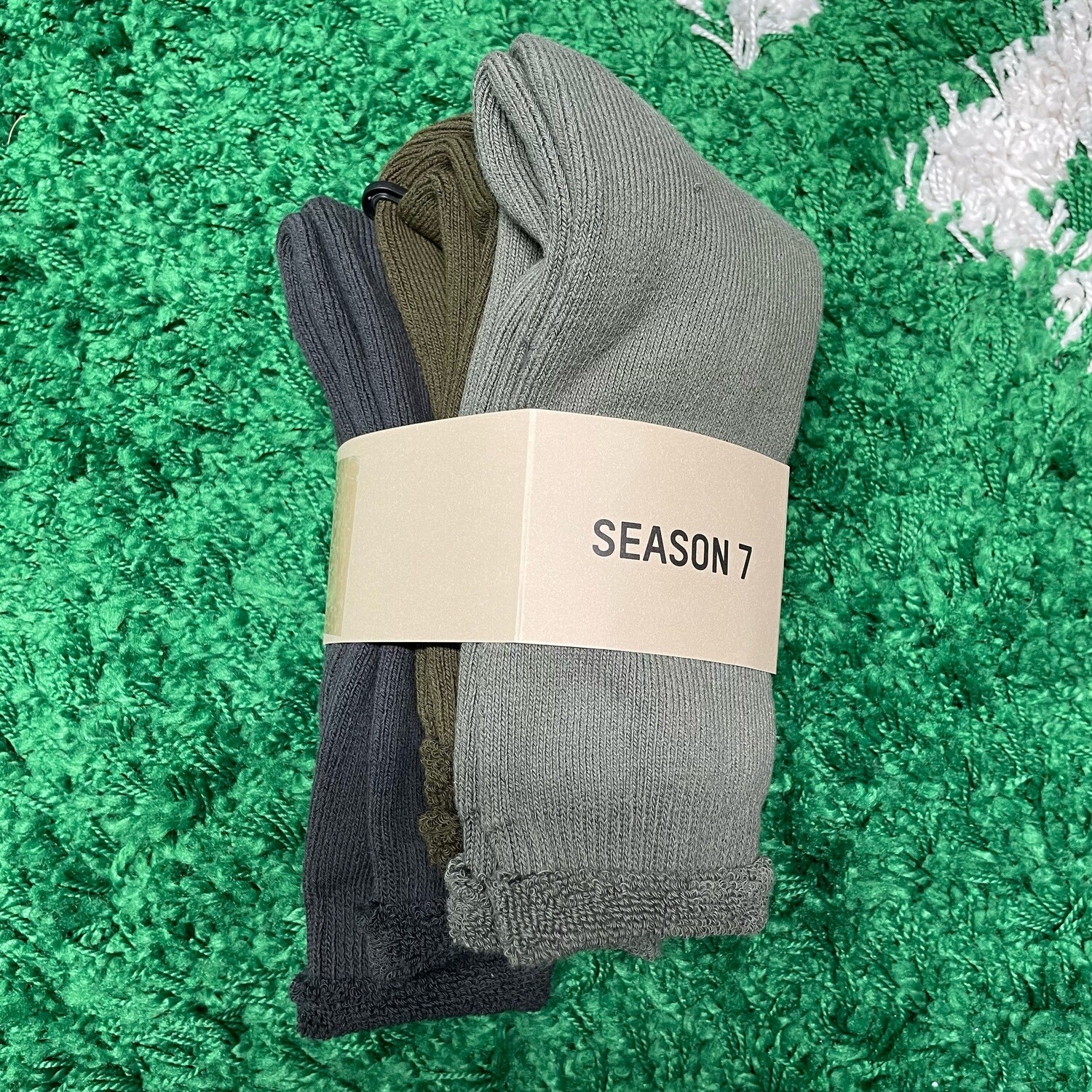 Yeezy Bouclette Socks (3 Pack) Color Three Size L/XL