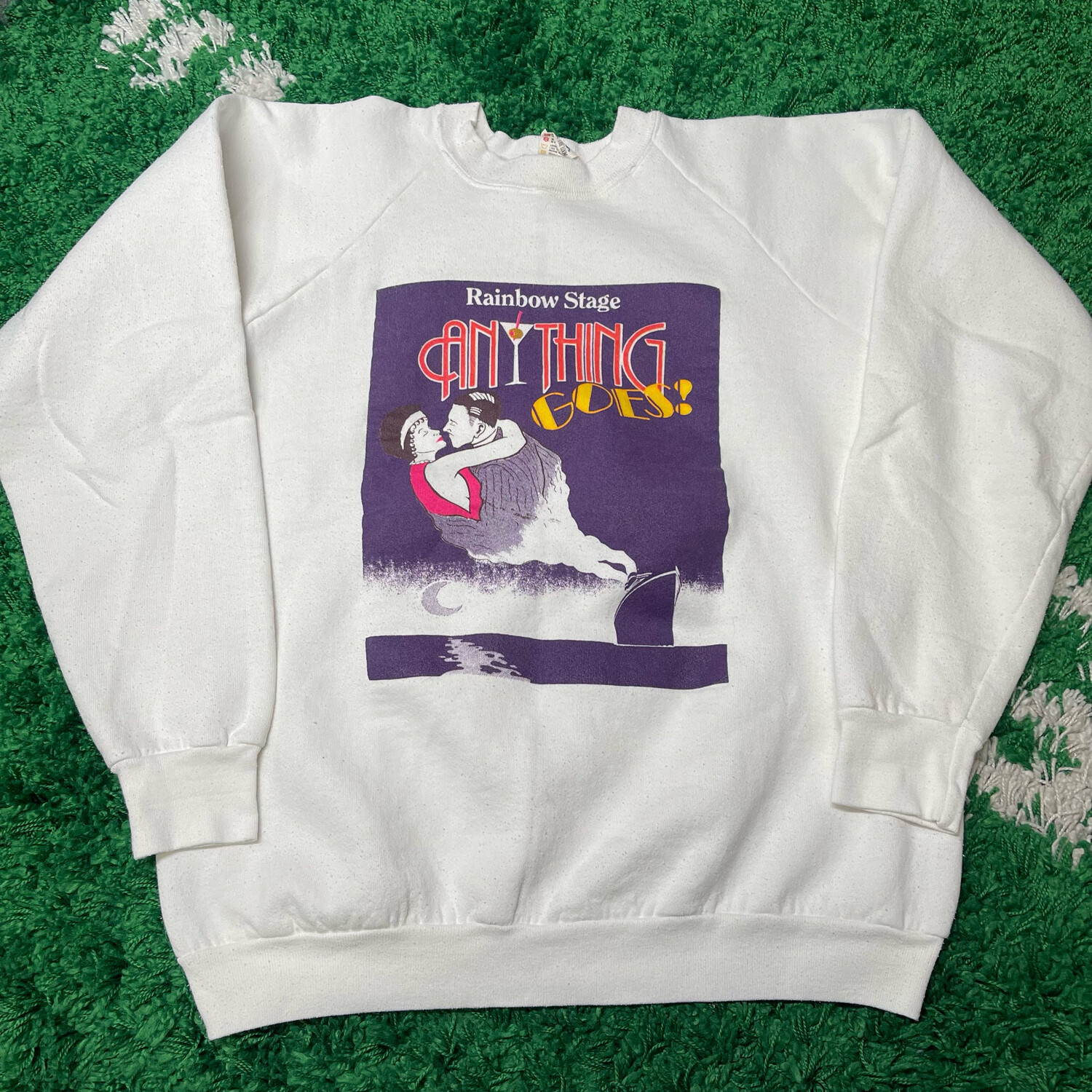 Rainbow Stage Anything Goes Crewneck Sweater Size XL