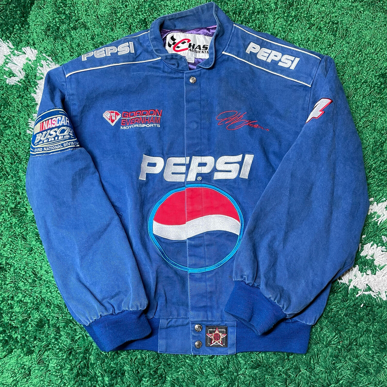 Pepsi Blue Nascar Jacket Size Medium