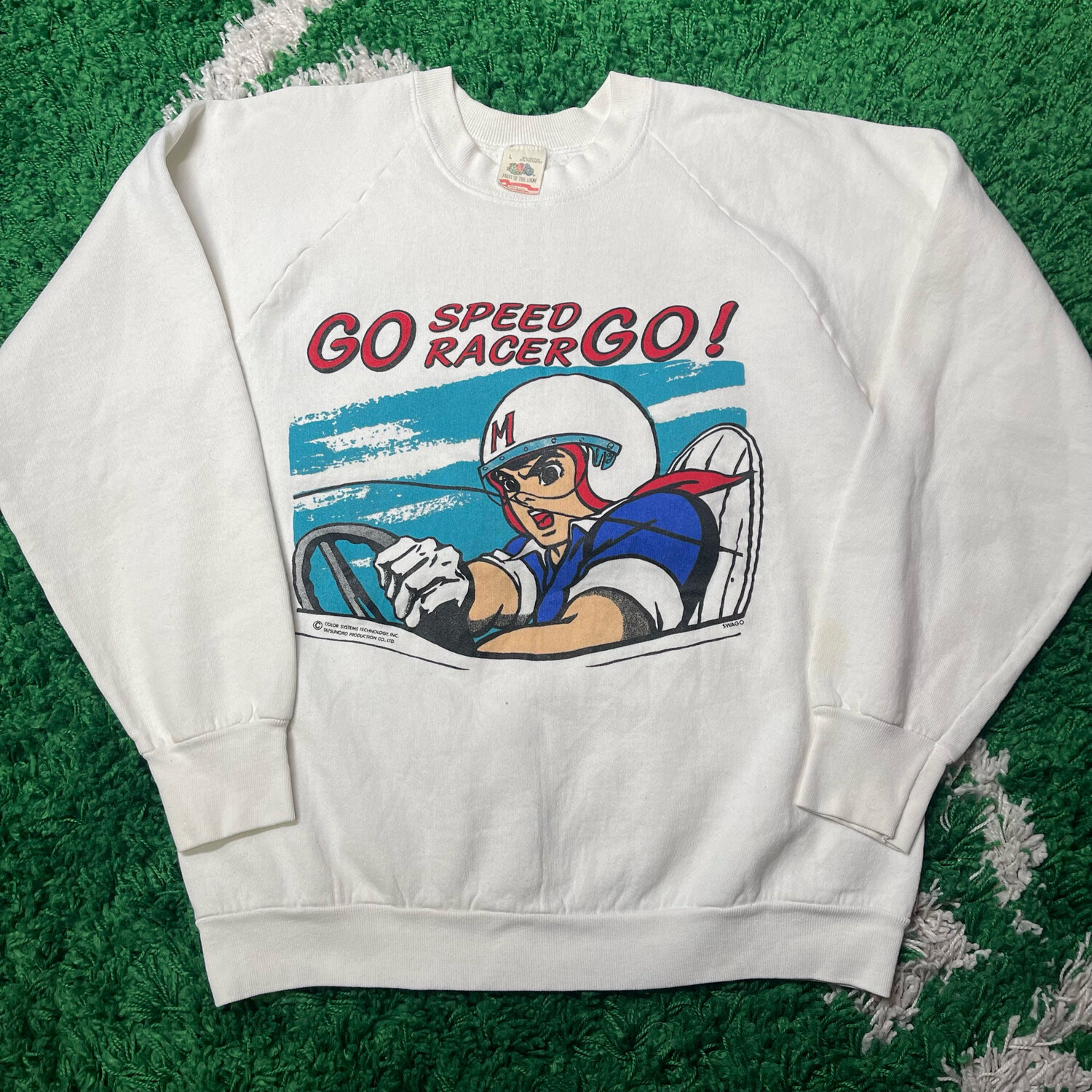 Speed Racer Crewneck Sweater Size Large