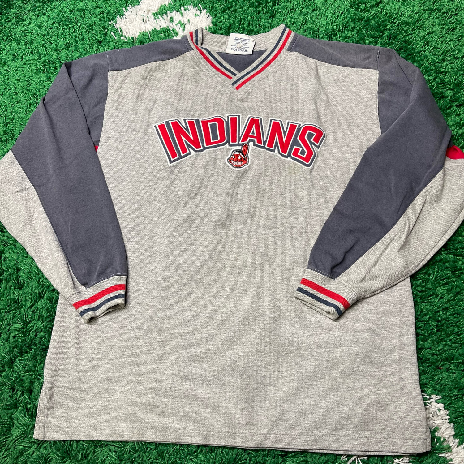 Cleveland Indians Long Sleeve Shirt Size Large