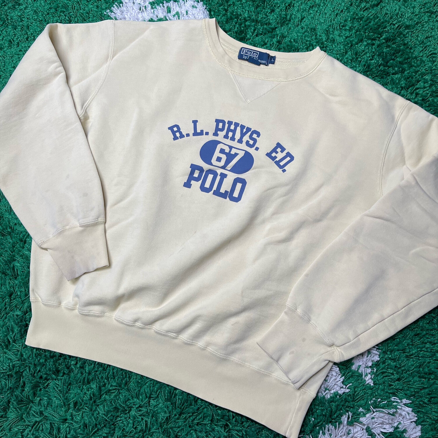 Ralph Lauren Phys Ed Crewneck Sweatshirt Size Large