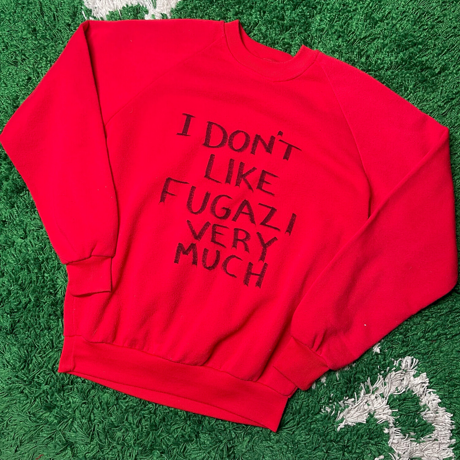 I Don't Like Fugazi Crewneck Sweatshirt Size Medium