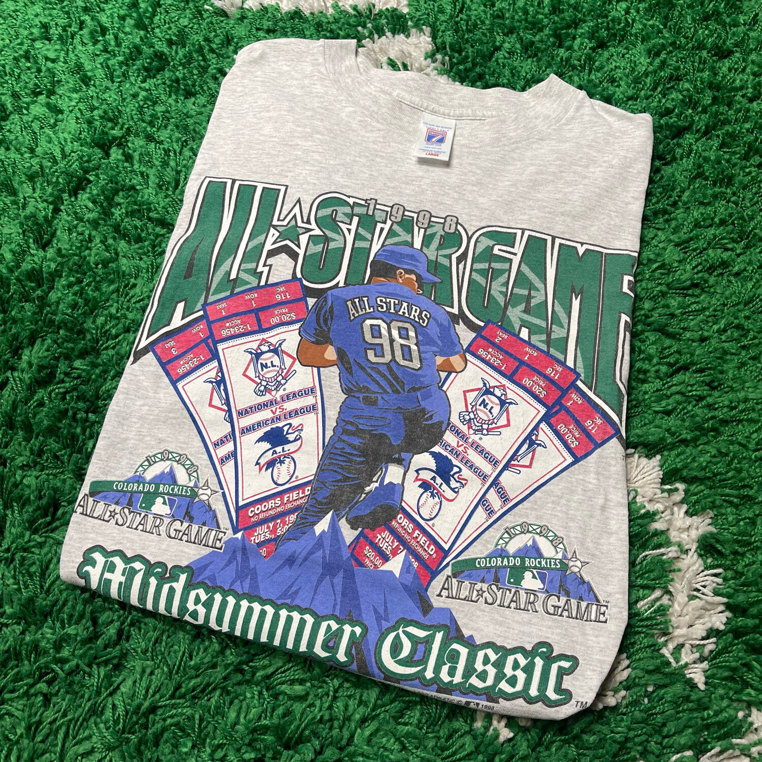 All Star Game MLB 1998 Tee Size Large