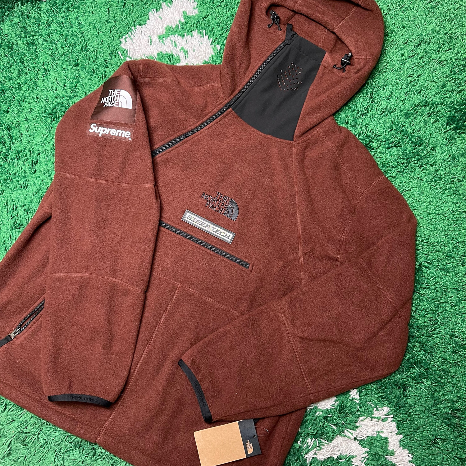 Supreme The North Face Steep Tech Fleece Pullover Brown Size XL