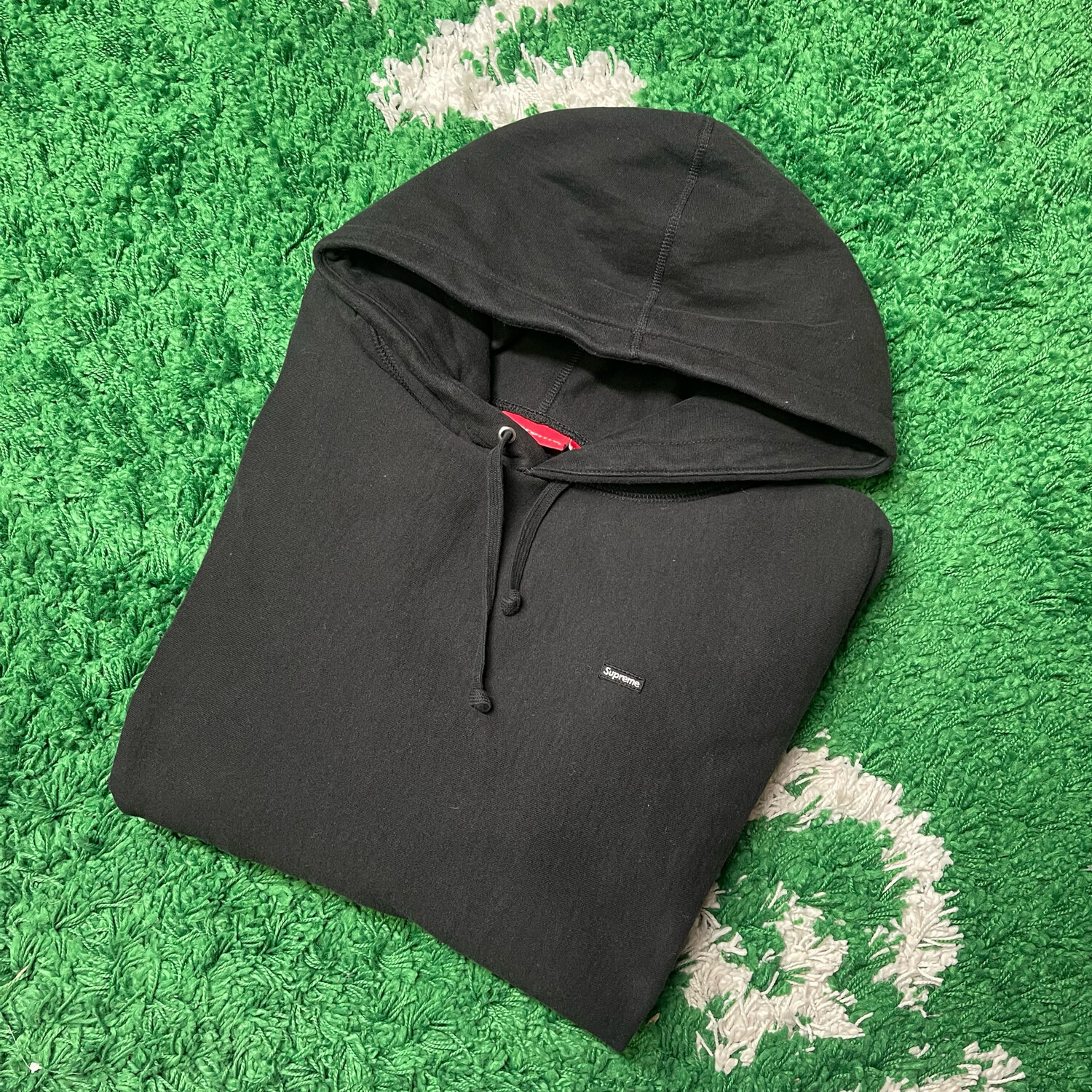 Supreme Small Box Hooded Sweatshirt (SS21) Black Size XL