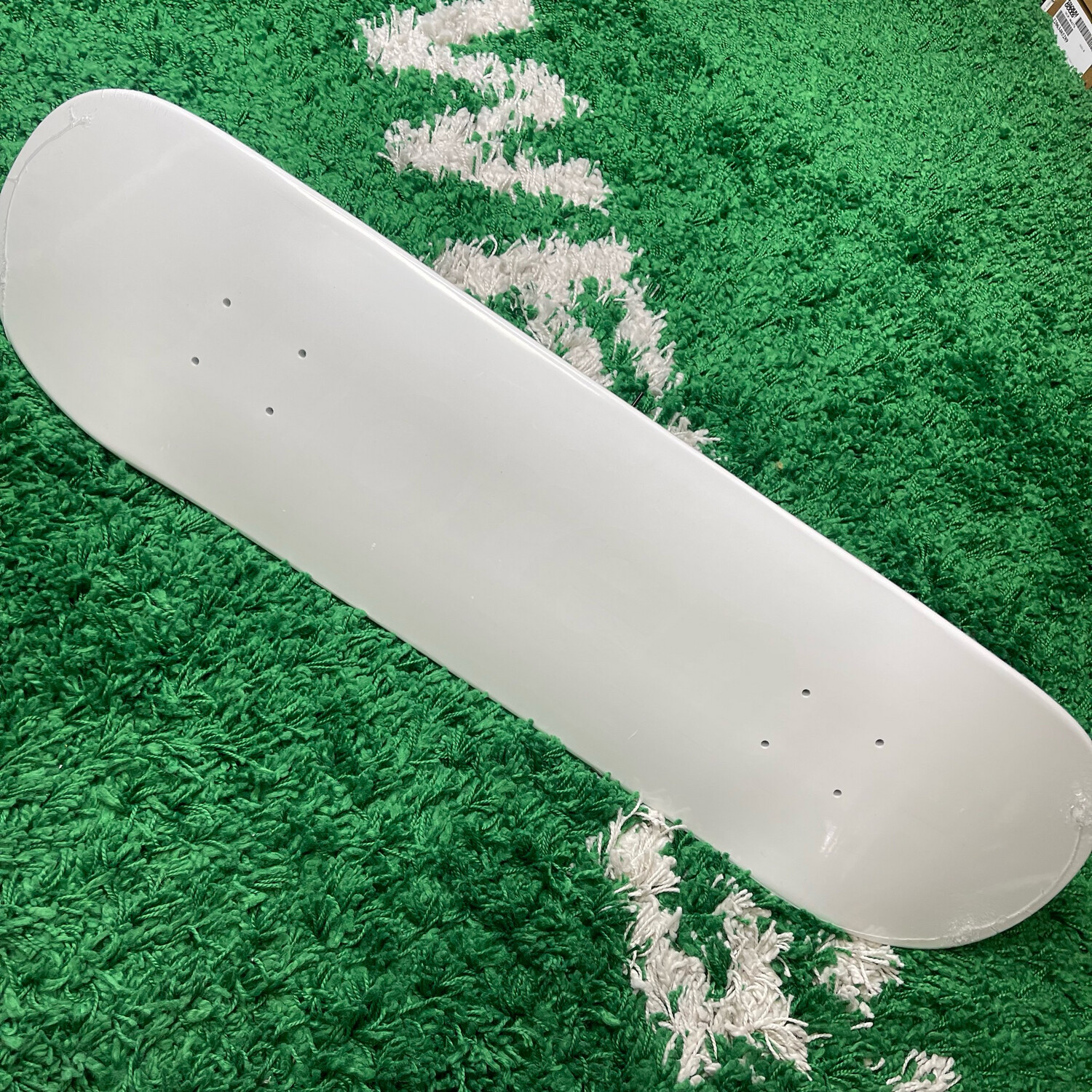 Supreme Tonal Box Logo Skateboard Deck White