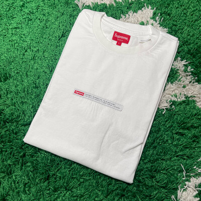 Supreme Property Label S/S Top White Size Large 