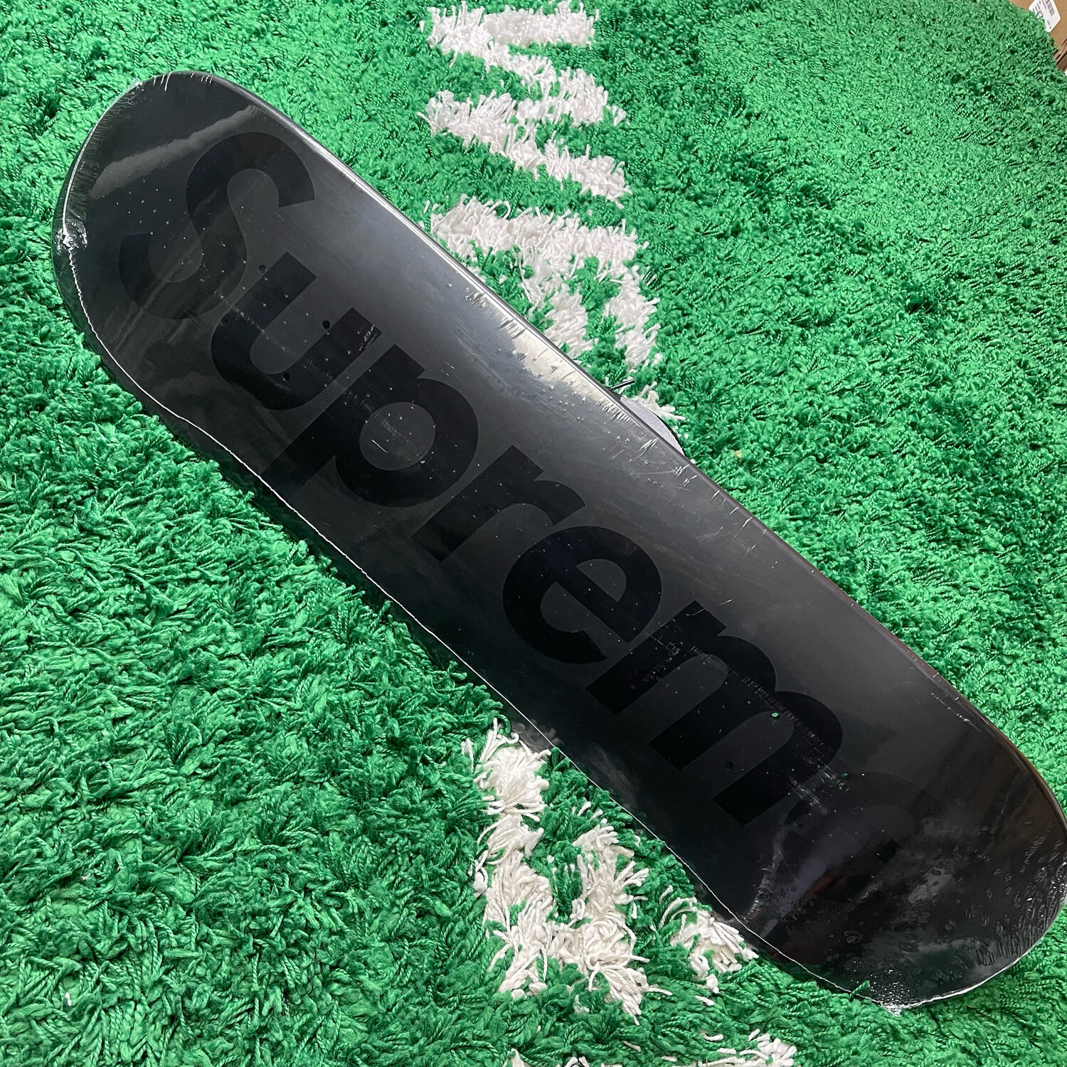 Supreme Tonal Box Logo Skateboard Deck Black