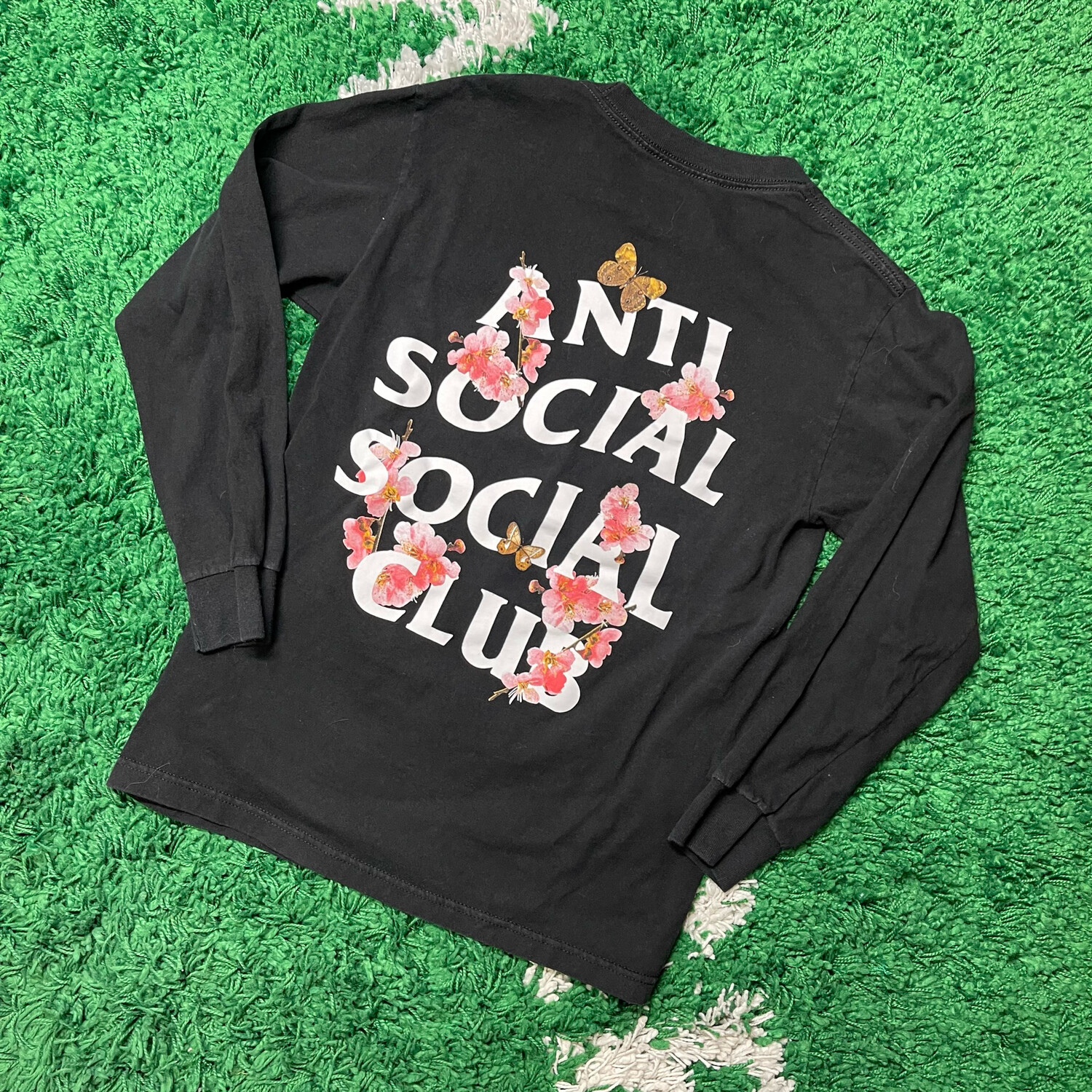 Anti Social Social Club Kkoch Long Sleeve Tee Black Size Small