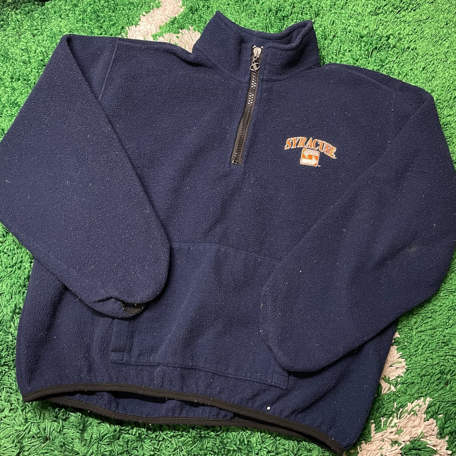 Syracuse Quarter Zip Fleece Sweatshirt Size XL