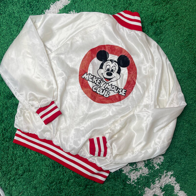 Mickey Mouse Club Satin Jacket Size Large