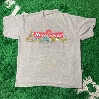 Budweiser King Of Beers Mascot Tee Size XL