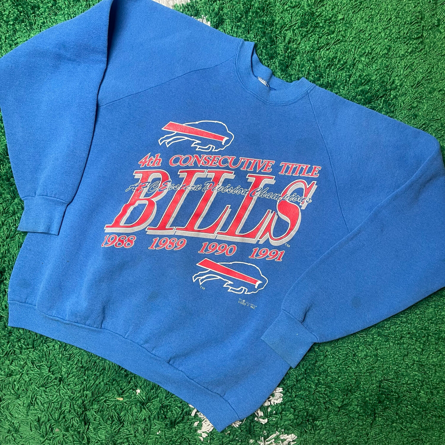 Buffalo Bills 4th Title Crewneck Sweatshirt Size XL