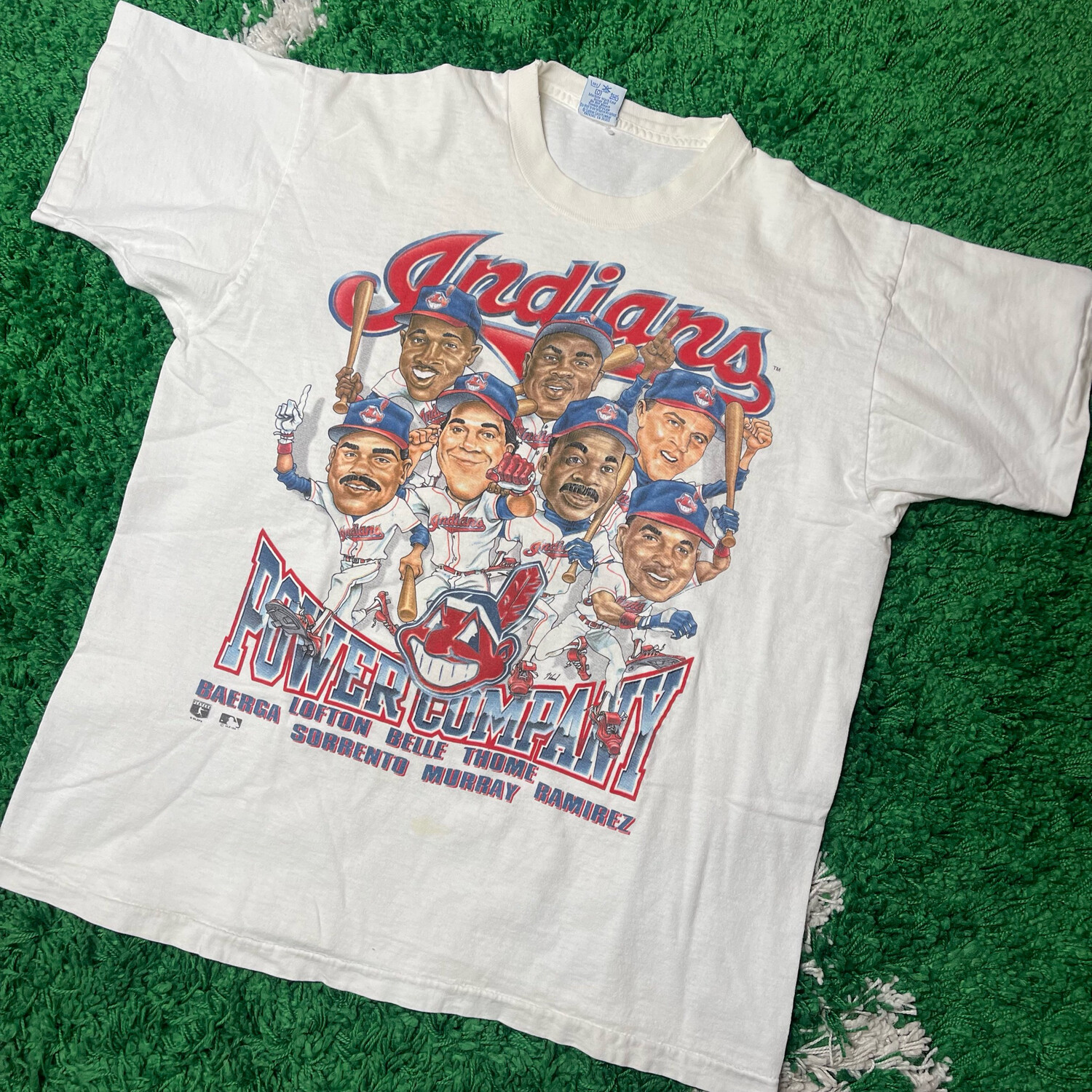 Cleveland Indians Power Company Tee Size Large