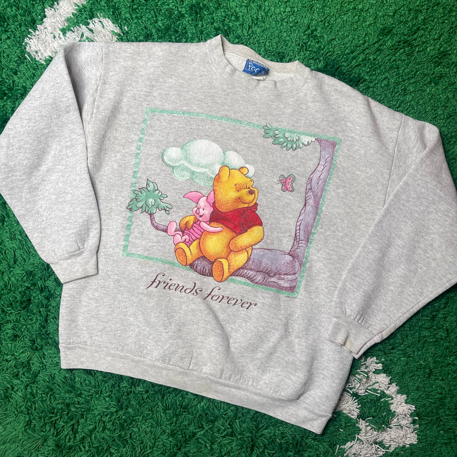 Winnie The Pooh Friends Forever Crewneck Sweatshirt Size Large
