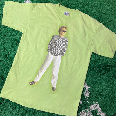 Rod Stewart Lime Green 1999 Tee Size Large