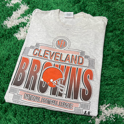 Cleveland Browns Logo Athletic Tee Size Large