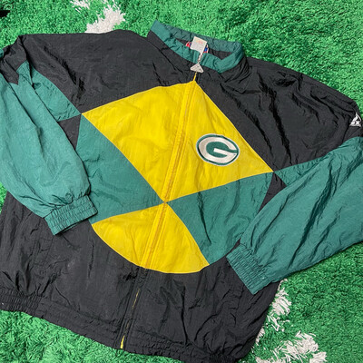 Greenbay Packers Windbreaker Jacket Size XL