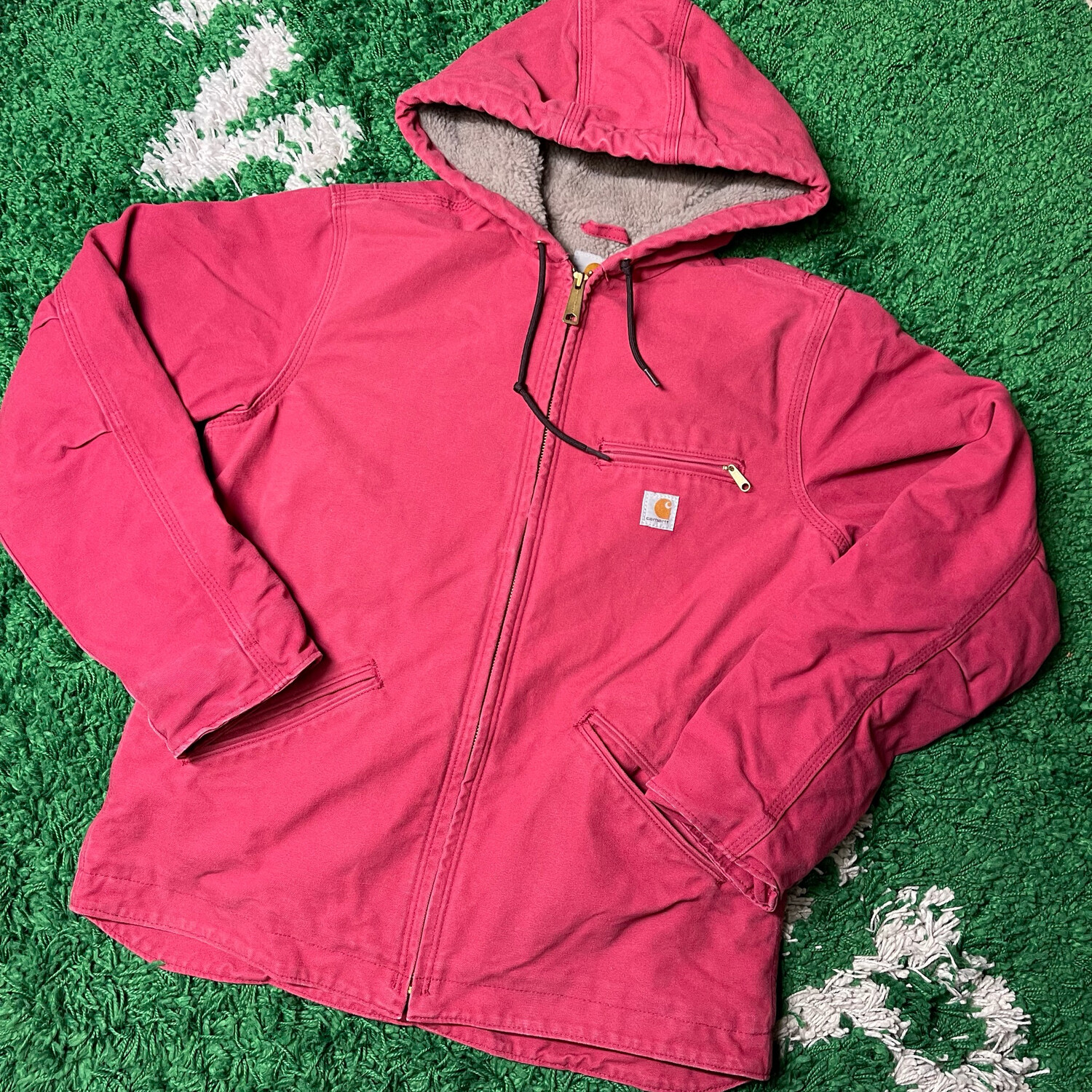 Carhartt Red Work Jacket Size Small 